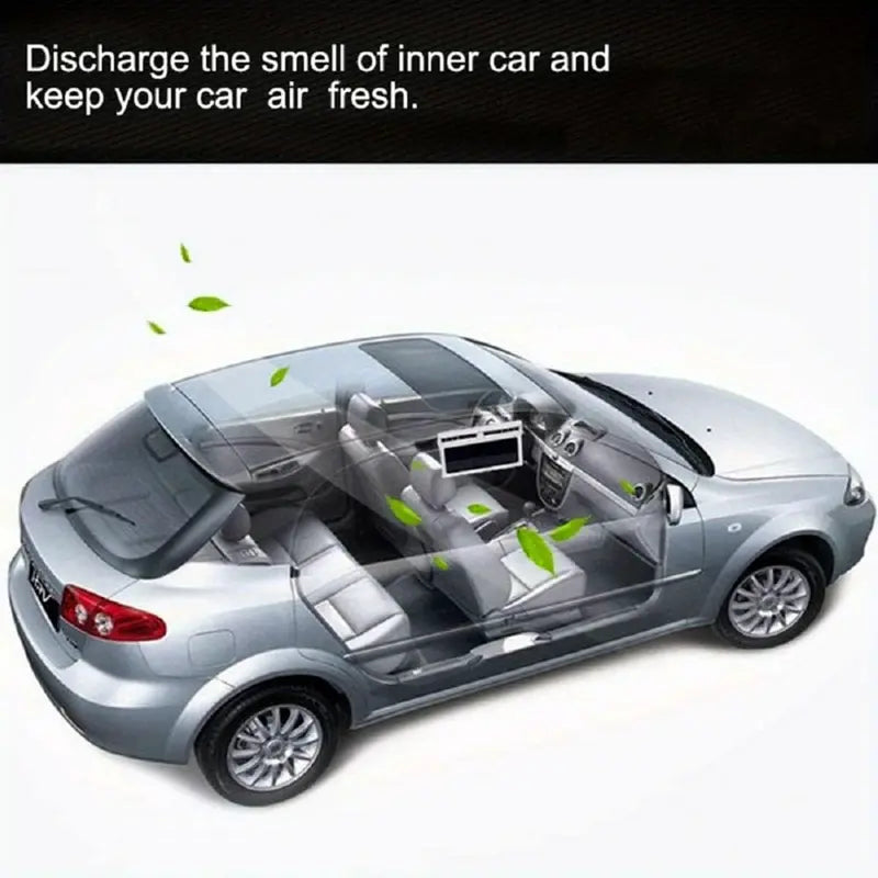 Solar Car Window Exhaust Fan – USB Cooling Vent, Quiet & Compact