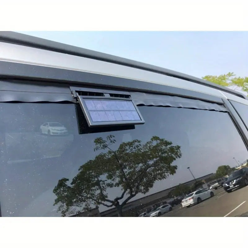 Solar Car Window Exhaust Fan – USB Cooling Vent, Quiet & Compact