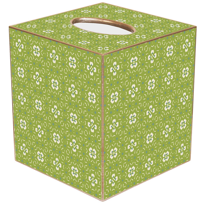 Marye-Kelley - Dorset Garden Green Tissue Box by Laura Park