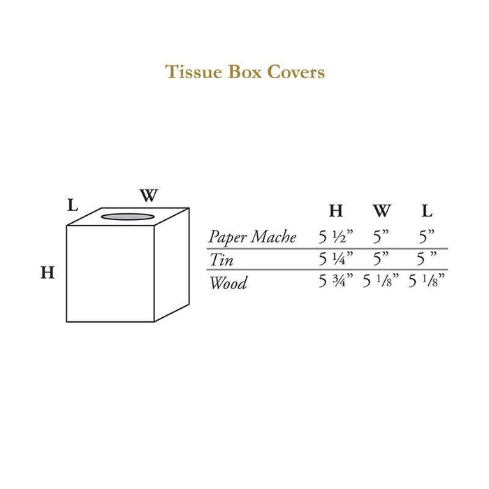 Marye-Kelley - Orange Damask Tissue Box Cover