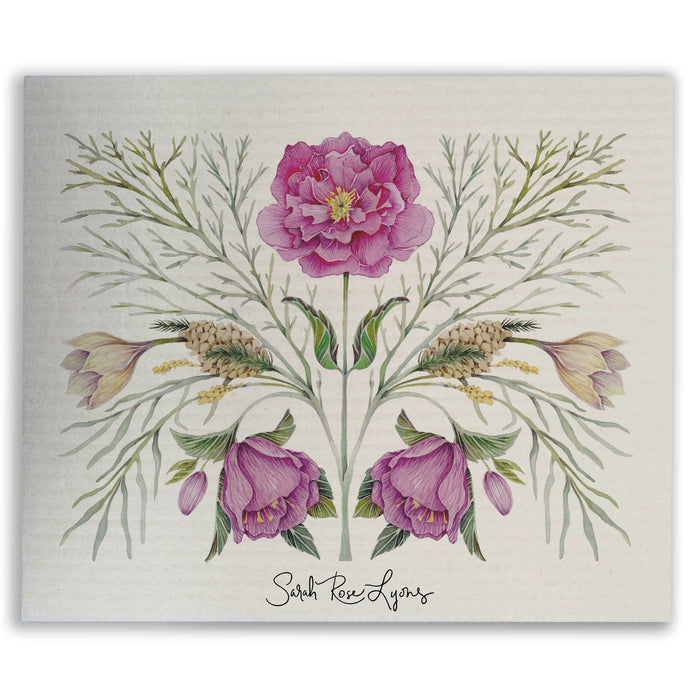 Sarah Rose - Pinecone and Branch Swedish Dishcloth